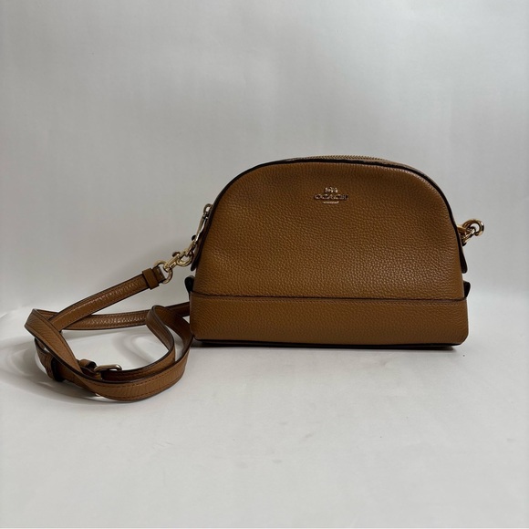 Coach Dome Crossbody Light Saddle - Picture 1 of 13